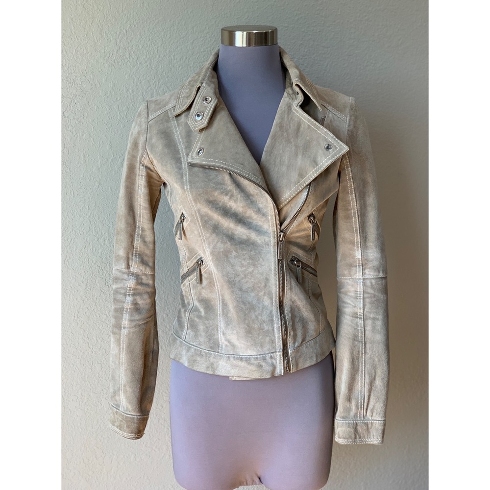 *CLOSET CLOSING* Michael Kors Suede Moto Jacket- Sz Small